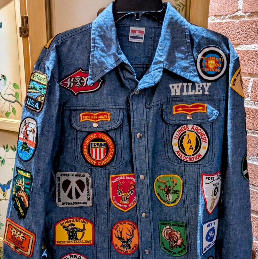SPORTSMASTER VINTAGE PATCH DENIM JACKET